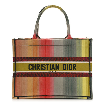 Christian Dior Canvas Embroidered Medium Dioraura Book Tote Multicolor 1 of 15