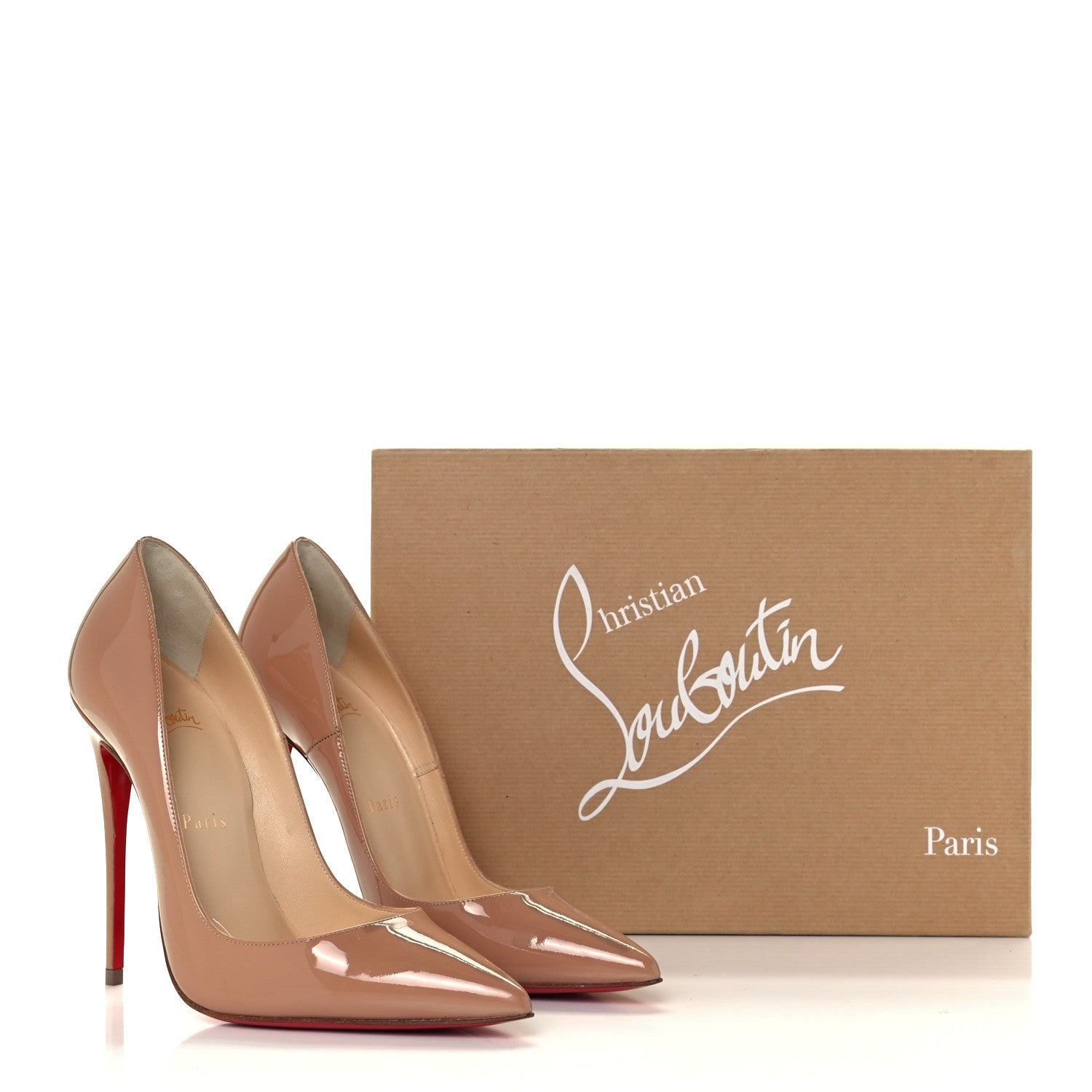 Christian Louboutin Patent So Kate 120 Pumps 37 Nude 12 of 12