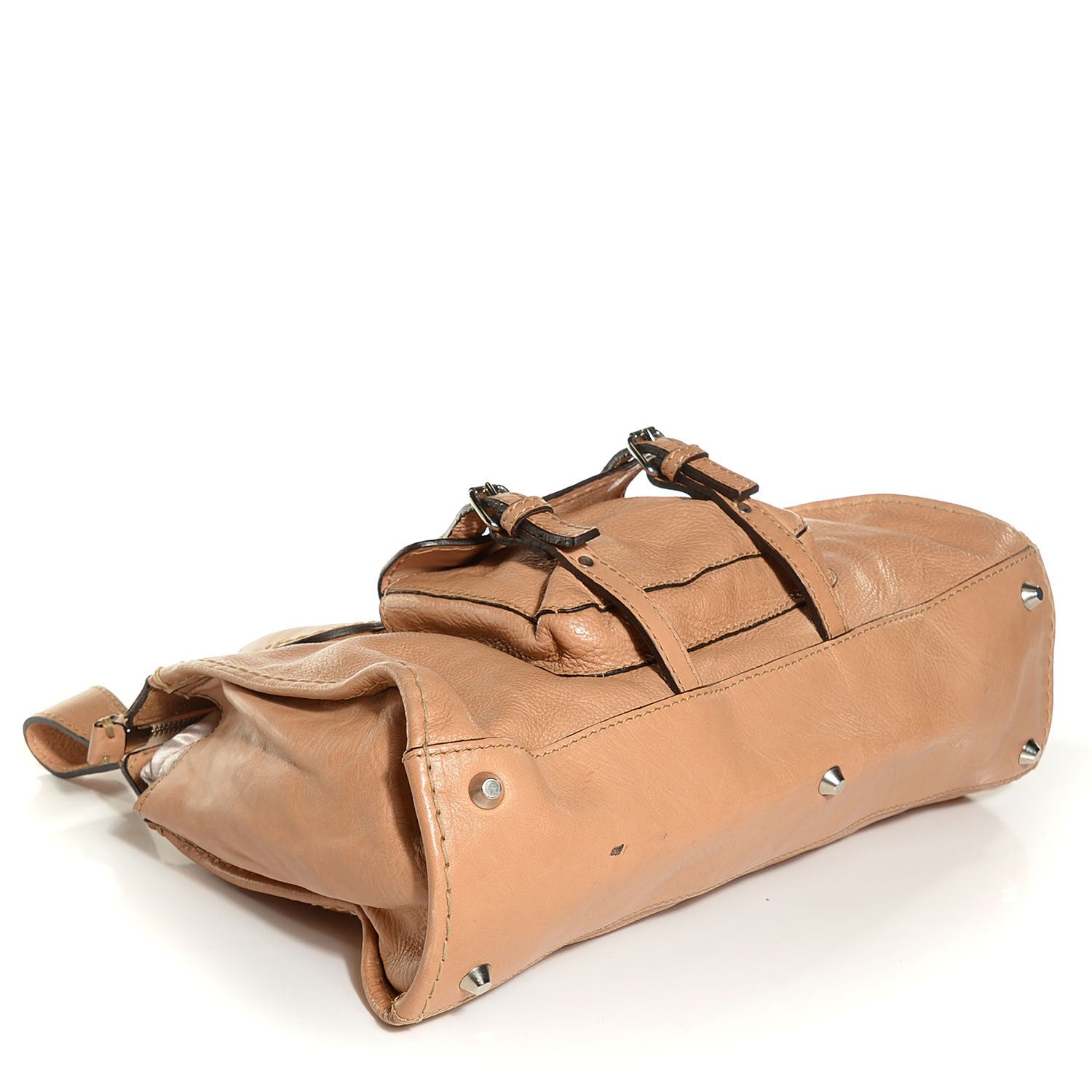 Chloe Calfskin Edith Satchel Beige 4 of 7