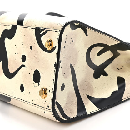 Louis Vuitton Calfskin Tribal City Steamer MM White Black 9 of 9