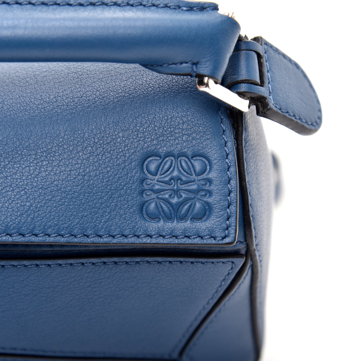 Calfskin Mini Puzzle Bag Blue