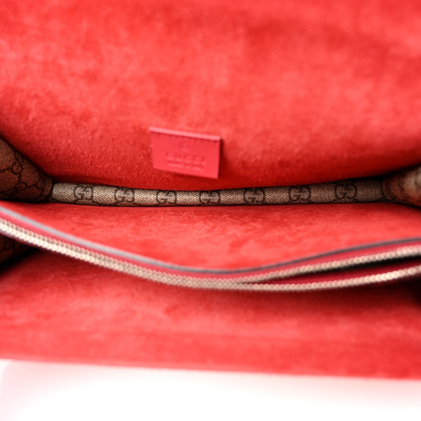 GG Supreme Monogram Small Dionysus Shoulder Bag Red
