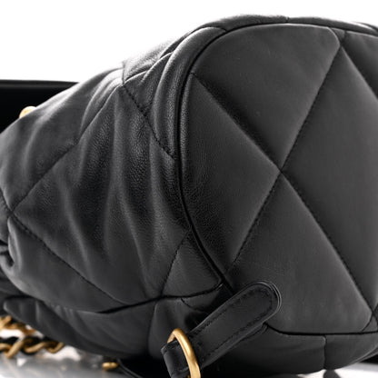Chanel Lambskin Quilted Chanel 19 Backpack Black 9 of 10