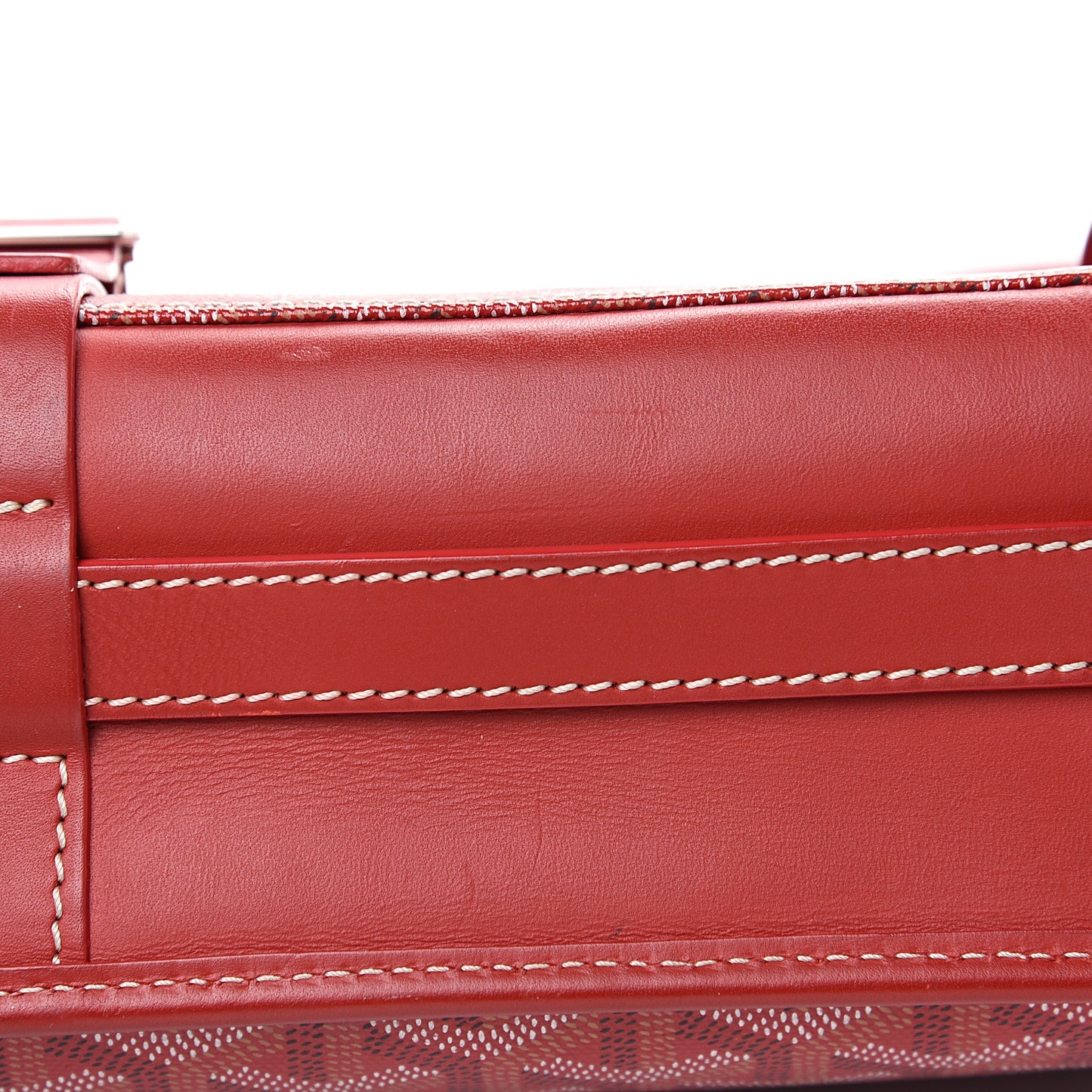 Goyardine Belvedere MM Messenger Bag Red