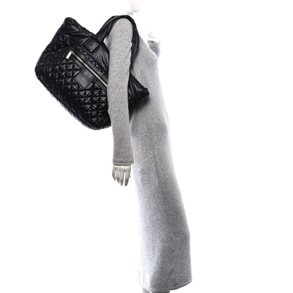 Chanel Nylon Quilted Large Coco Cocoon Tote Black 2 of 10