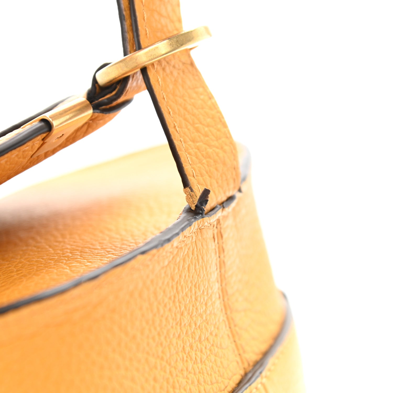 Chloe Calfskin Mini Marcie Round Crossbody Sunflower 12 of 12