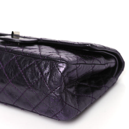 Chanel Metallic Aged Calfskin Quilted 2.55 Reissue 225 Flap Purple 10 of 10