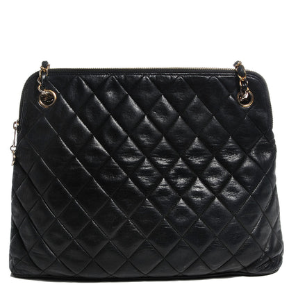 Chanel Lambskin Quilted Shoulder Bag Black 1 of 10