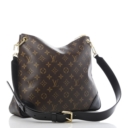 Louis Vuitton Monogram Odeon MM Black 2 of 9