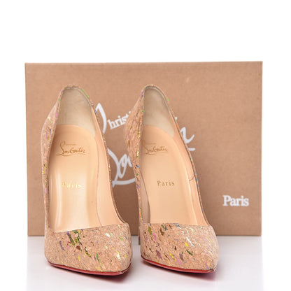 Christian Louboutin So Kate 120 Cork Liege Lame Pumps 40.5 Multicolor 10 of 10