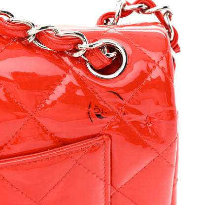 Chanel Patent Calfskin Quilted Jumbo Double Flap Red 11 of 14