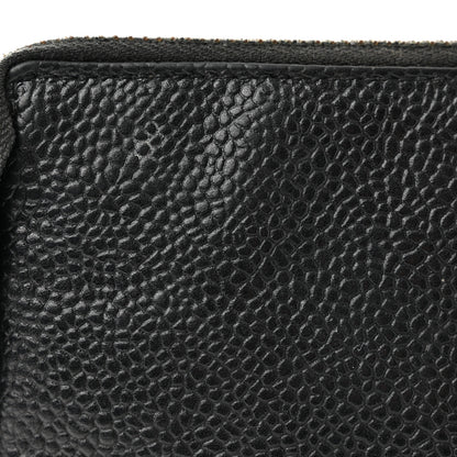 Chanel Caviar Timeless CC Cosmetic Pouch Bag Black 13 of 13
