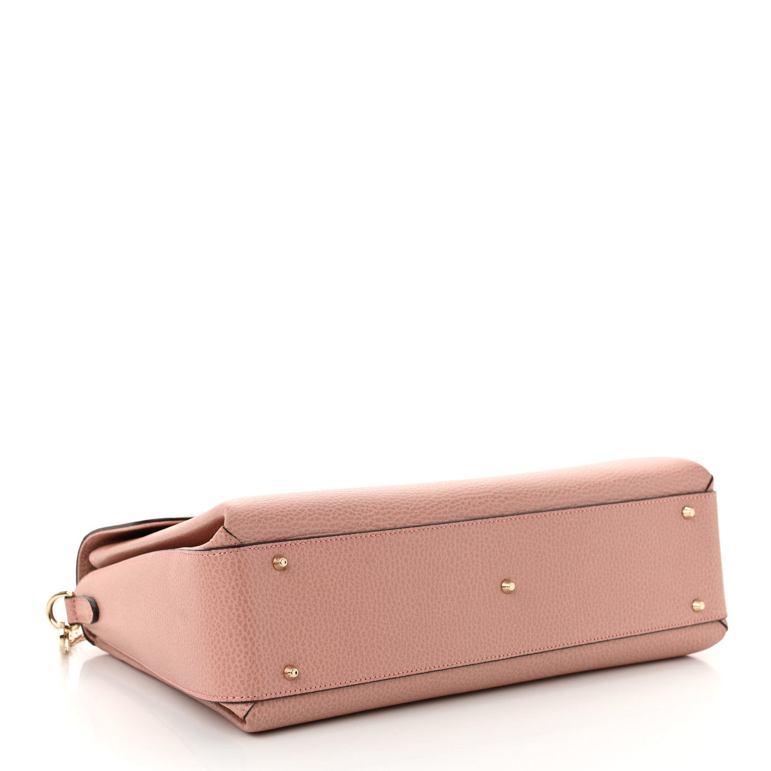 Gucci Dollar Calfskin Medium Interlocking G Top Handle Shoulder Bag Soft Pink 4 of 11
