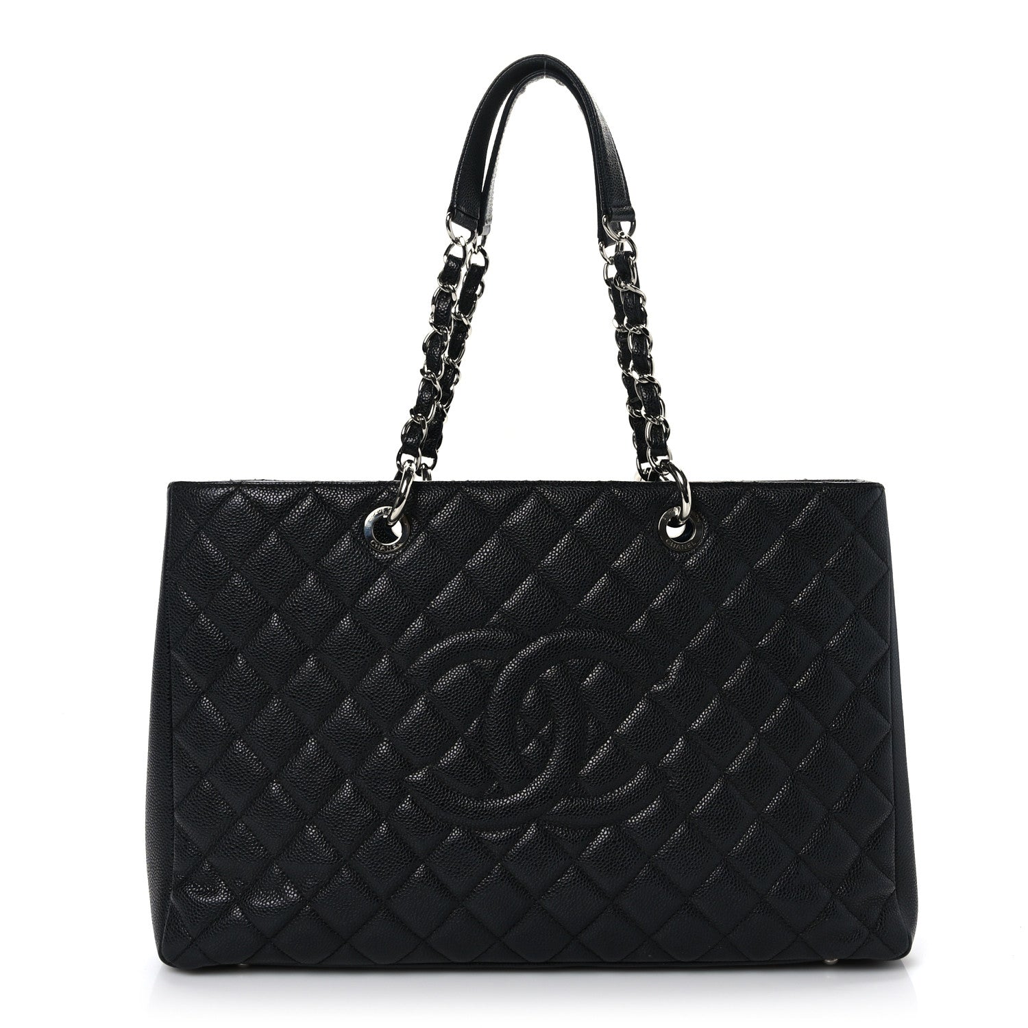 Chanel Caviar Quilted XL Grand Shopping Tote GST Black 1 of 9