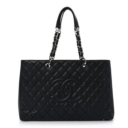 Chanel Caviar Quilted XL Grand Shopping Tote GST Black 1 of 9