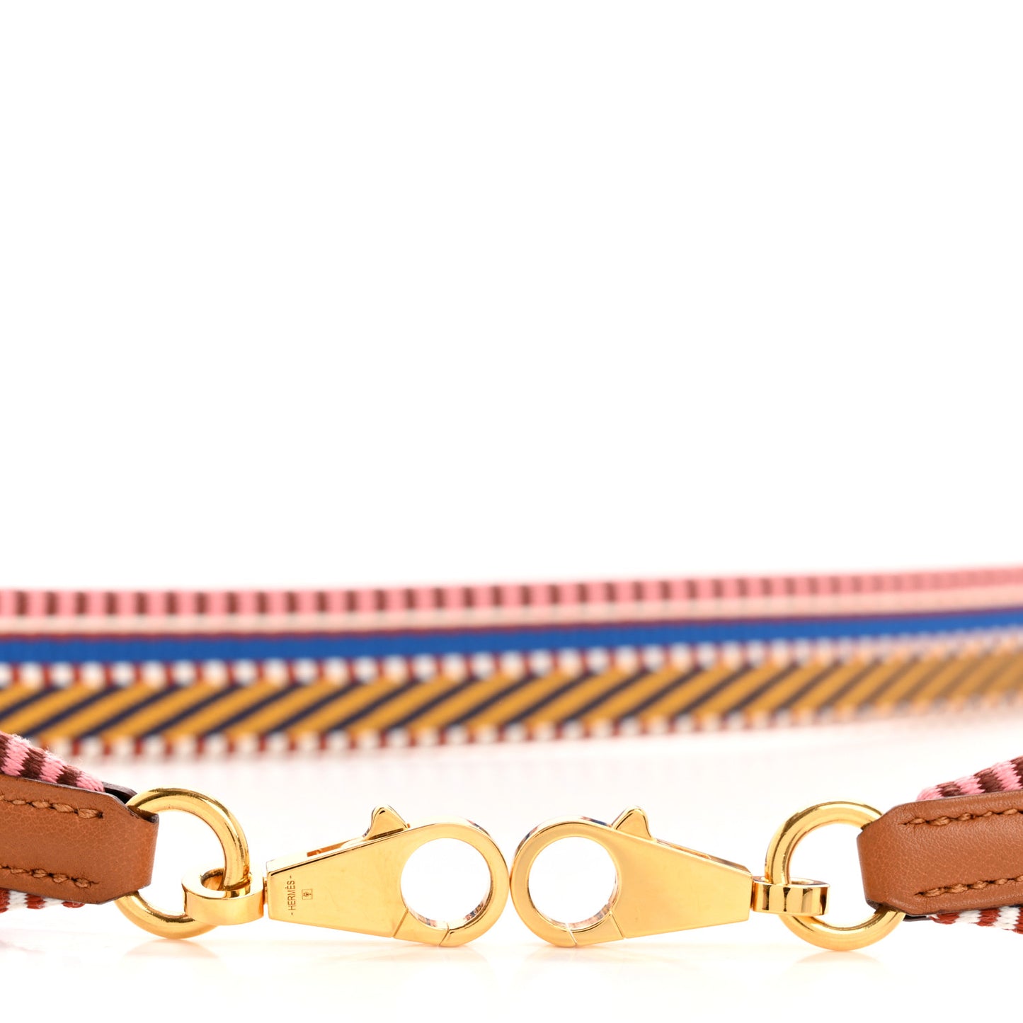 Toile Swift 25mm Sangle Cavale Shoulder Strap Amber Rose Ete Gold