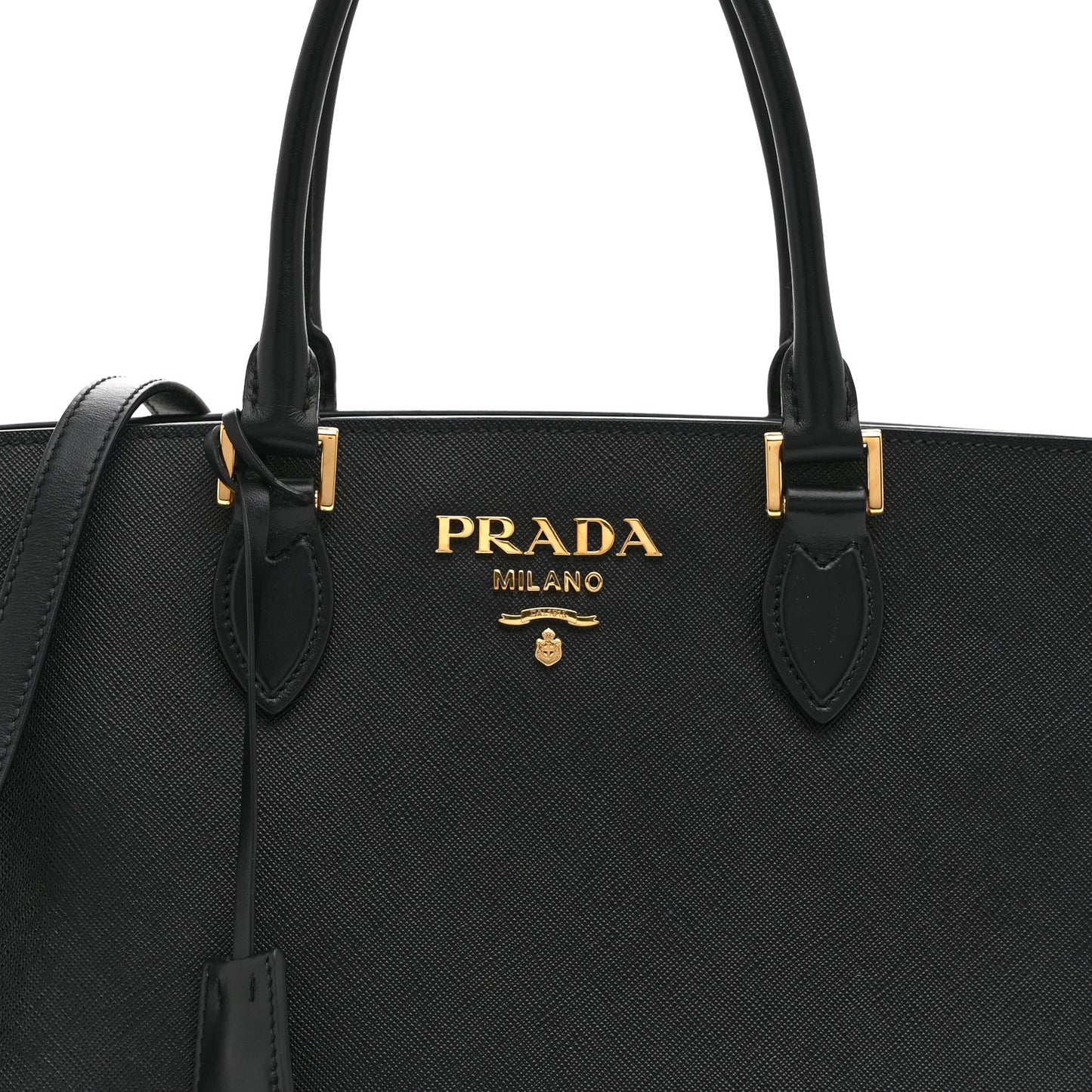 Saffiano Soft Calfskin Tote Black
