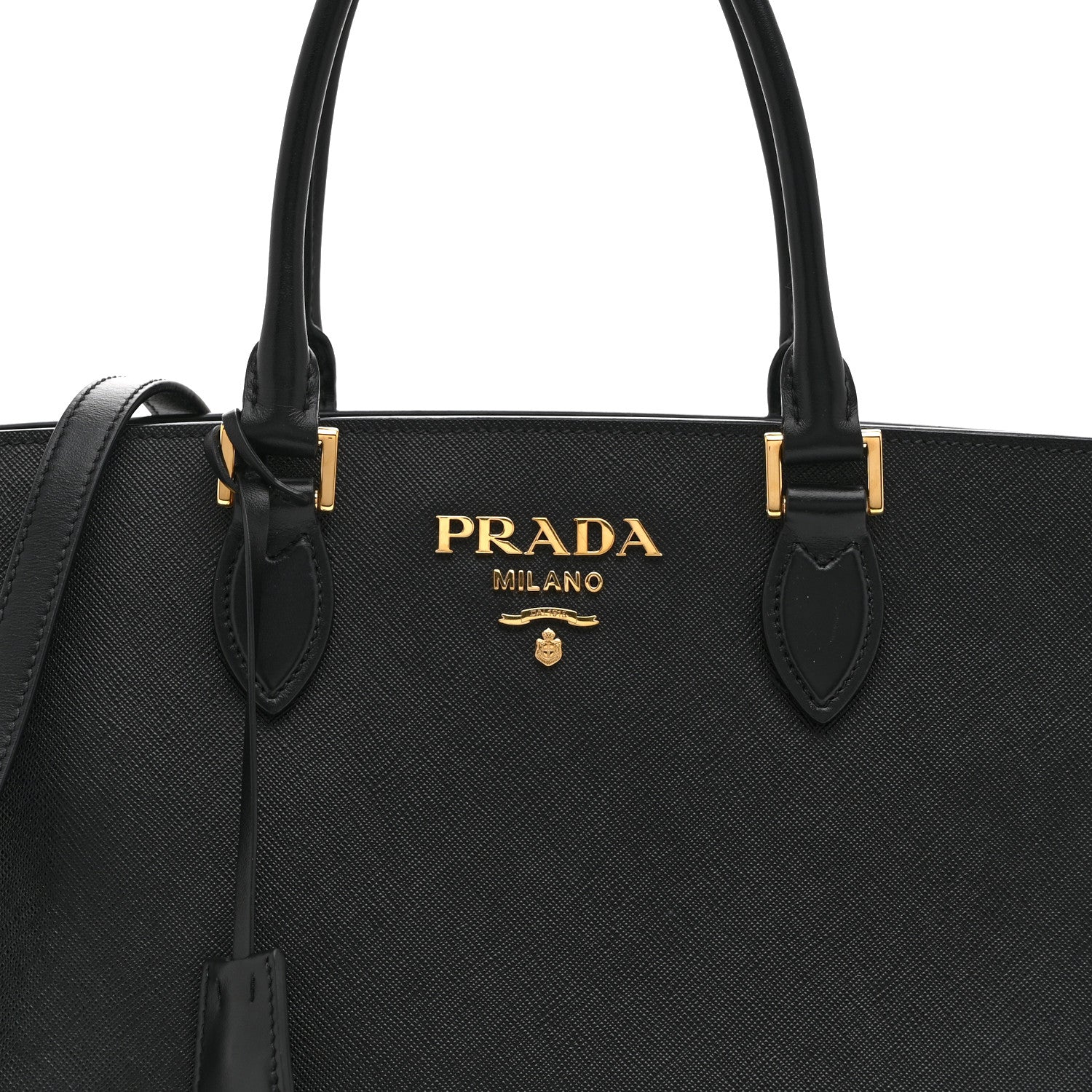 Prada Saffiano Soft Calfskin Tote Black 8 of 10