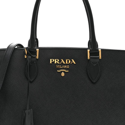 Prada Saffiano Soft Calfskin Tote Black 8 of 10