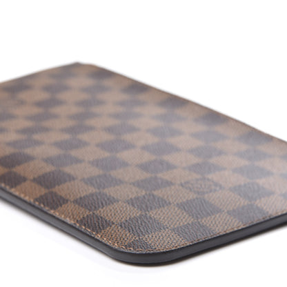 Louis Vuitton Damier Ebene Neverfull MM GM Pochette Rose Ballerine 6 of 8