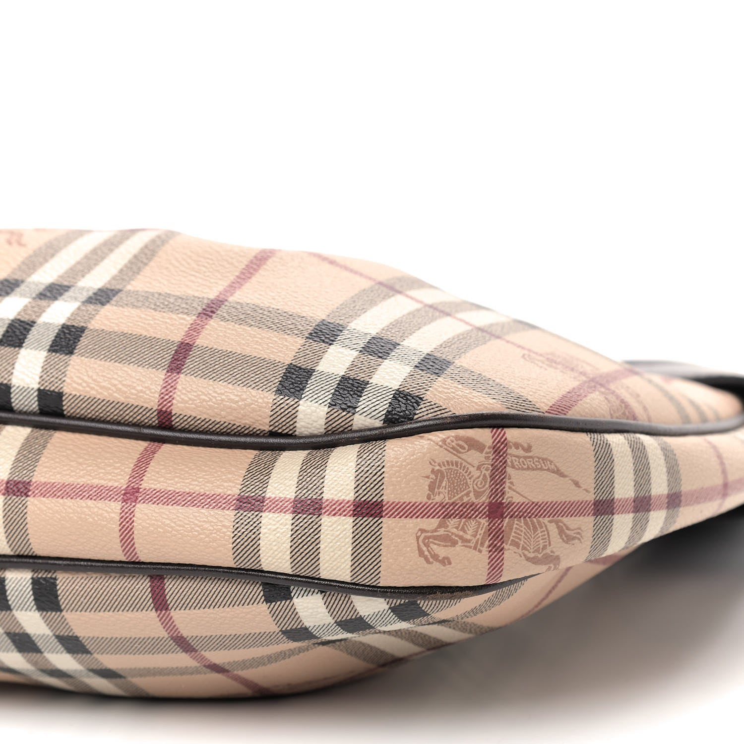Burberry Haymarket Check Small Brooklyn Hobo Brown 9 of 9