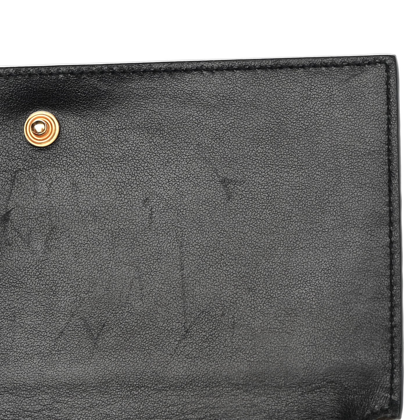Crocodile Embossed Monogram Phone Holder Crossbody Black