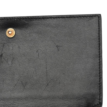 Saint Laurent Crocodile Embossed Monogram Phone Holder Crossbody Black 13 of 14