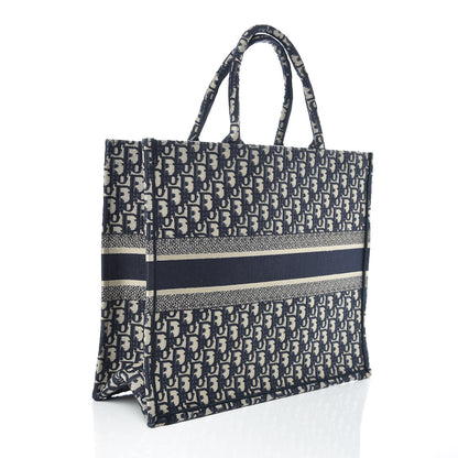 Christian Dior Oblique Book Tote Blue Multicolor 3 of 9