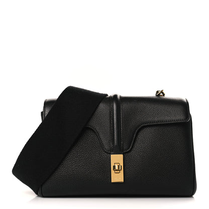 Celine Grained Calfskin Teen Soft 16 Shoulder Bag Black 1 of 9