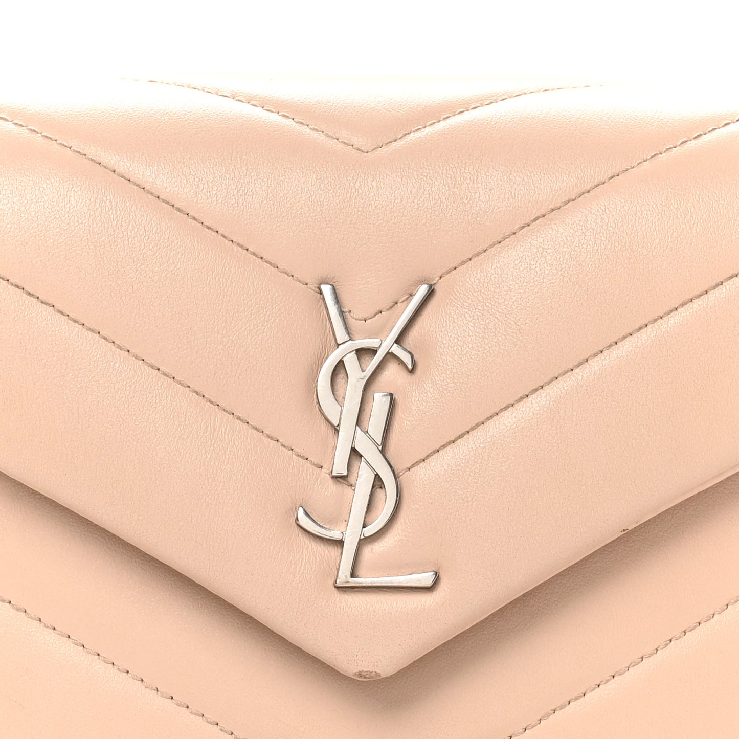 Calfskin Y Quilted Monogram Toy Loulou Crossbody Bag Nude Powder