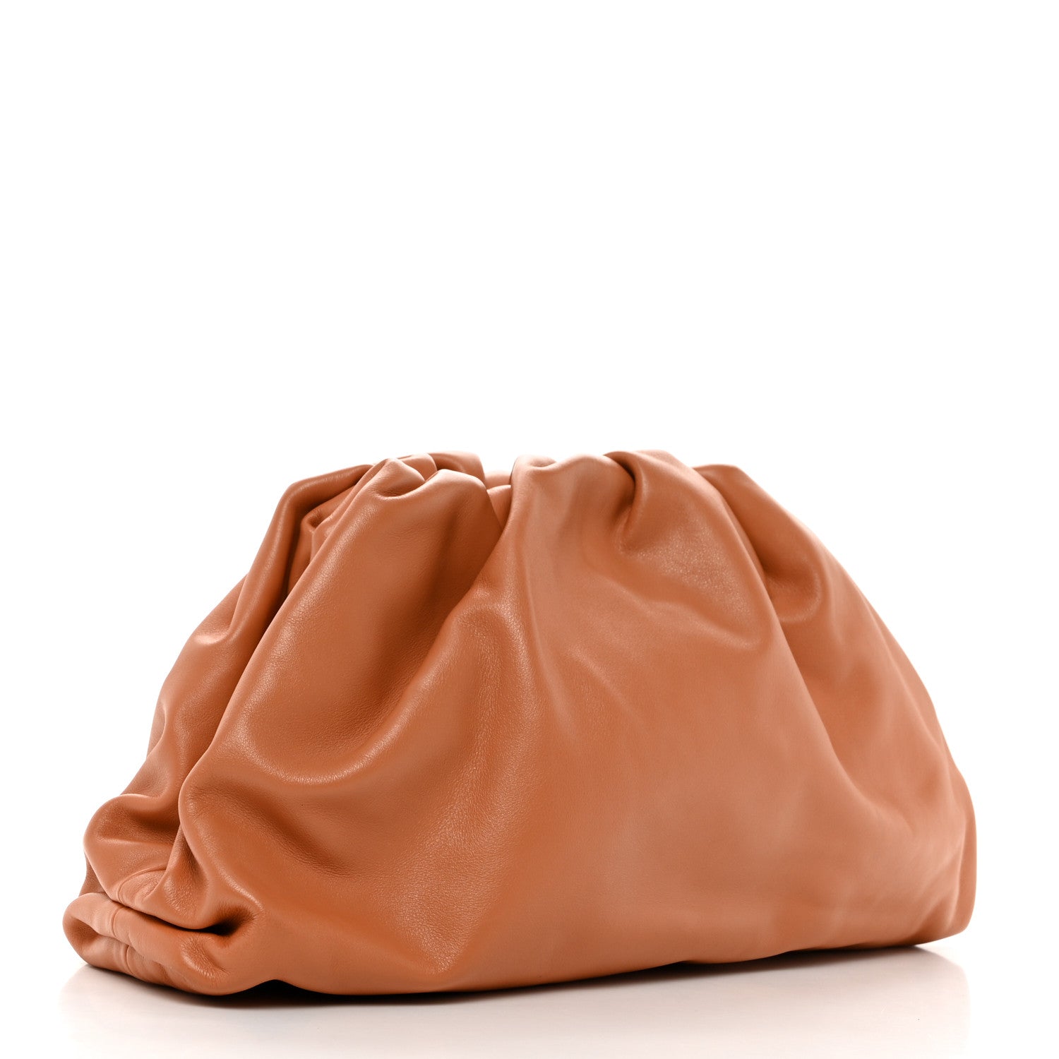 Bottega Veneta Smooth Butter Calf The Pouch Oversized Clutch Clay 3 of 8