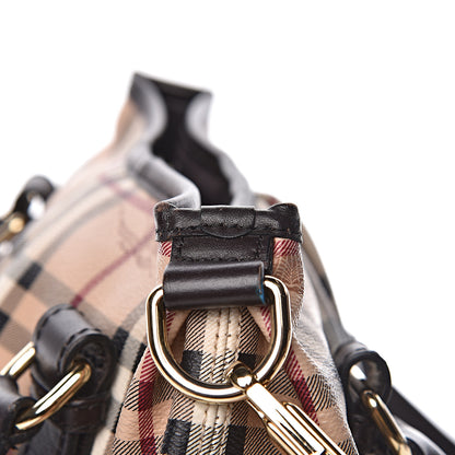 Burberry Haymarket Check Small Northfield Tote Chocolate 15 of 24