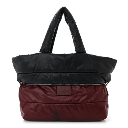 Chanel Nylon Quilted Large Coco Cocoon Tote Black 3 of 21