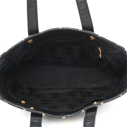 Chanel Calfskin Contrast Stitch Surpique Tote Black 5 of 13