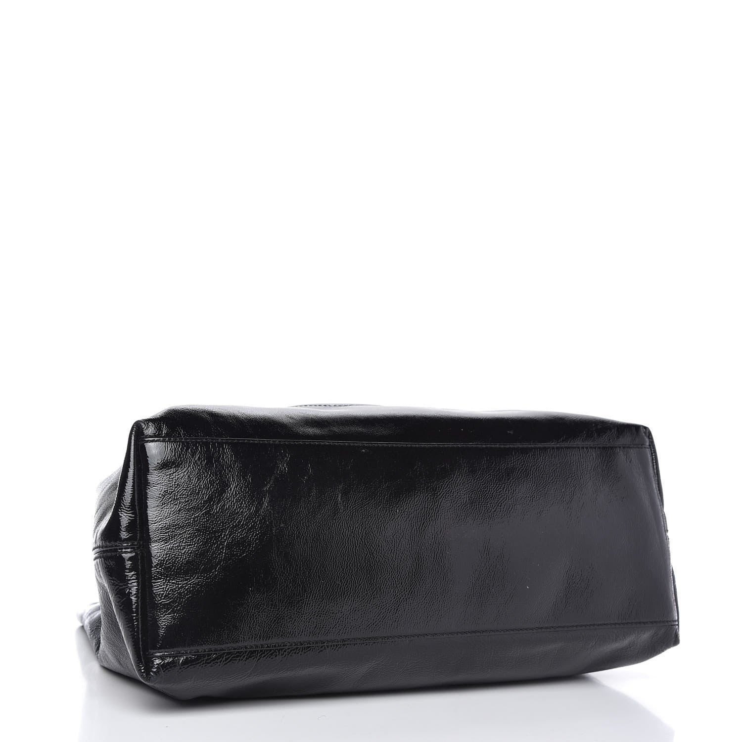Gucci Patent Medium Soho Chain Shoulder Bag Black 4 of 10