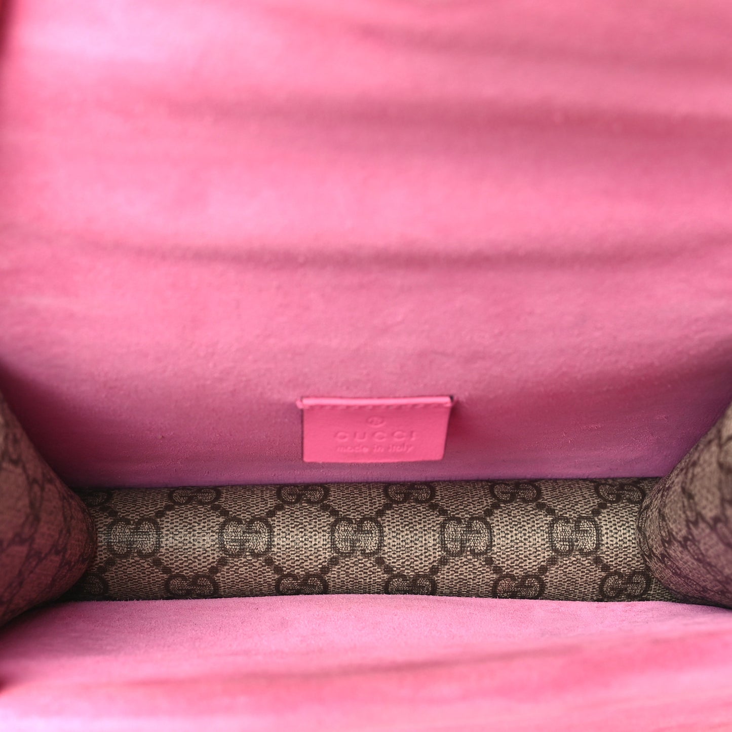 GG Supreme Monogram Mini Dionysus Shoulder Bag Pink