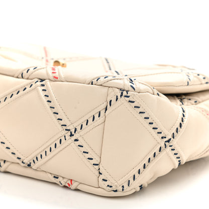 Chanel Lambskin Mixed Fibers Quilted Medium Chanel 19 Flap Beige 10 of 11