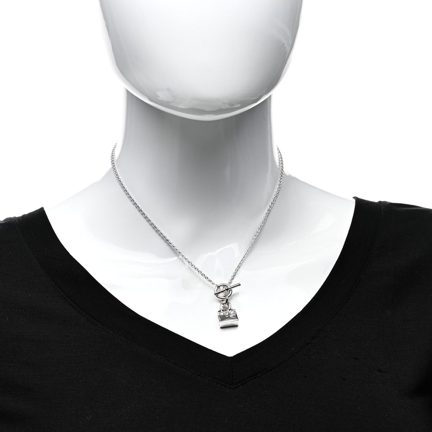 Sterling Silver Birkin Amulette Pendant Necklace
