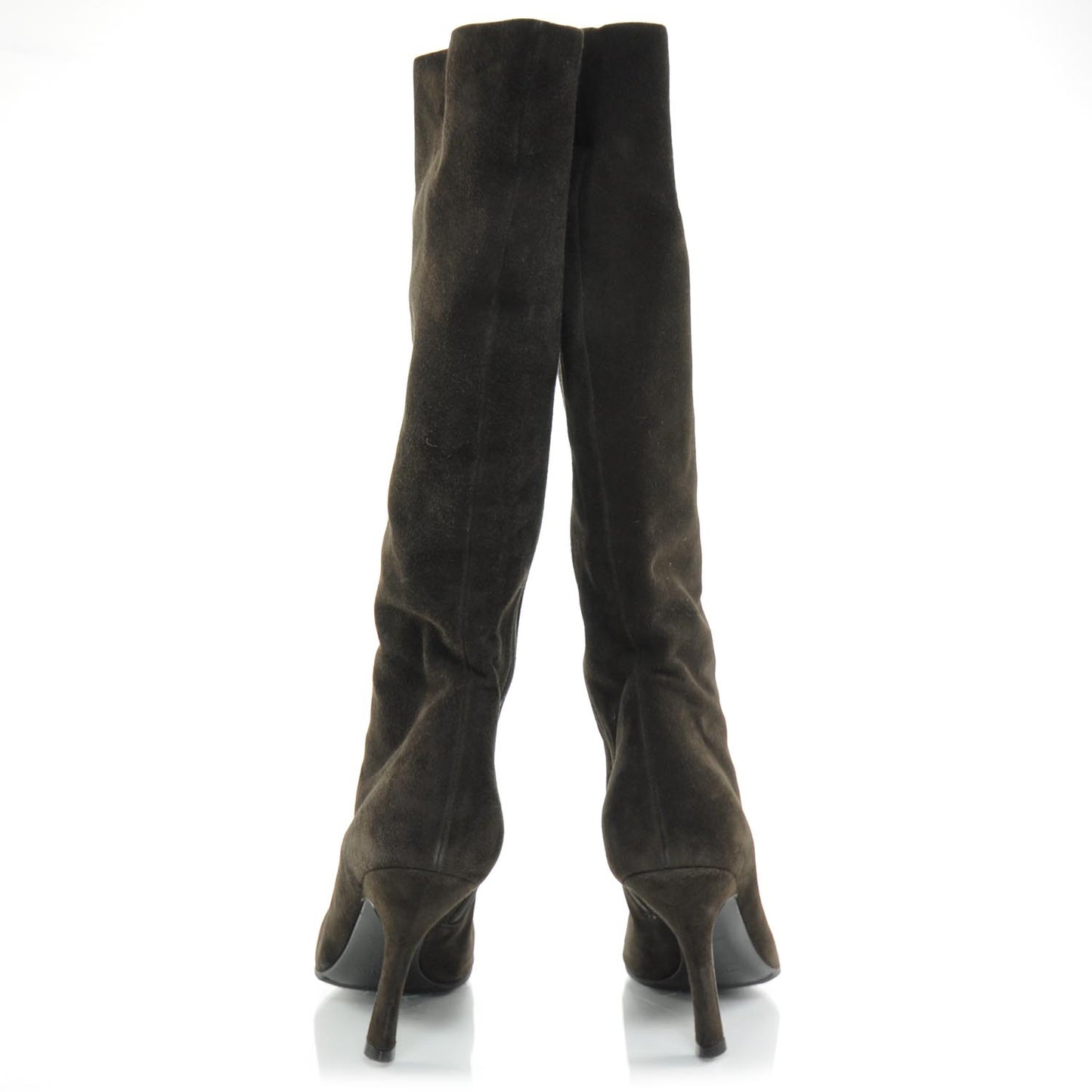 Suede Tall Boots 36.5 Brown