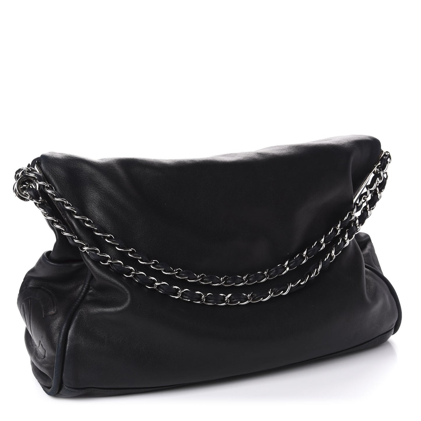 Lambskin Large Ultimate Soft Tote Black