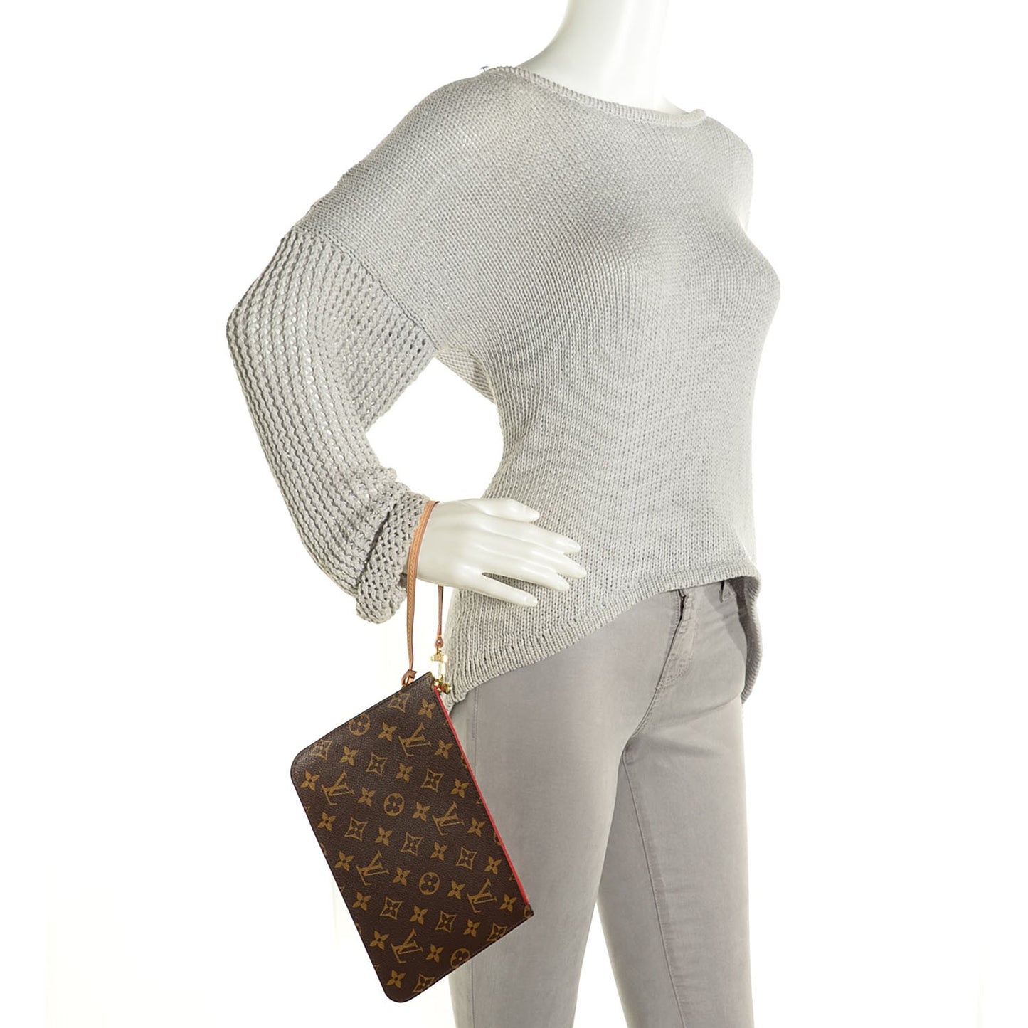 Monogram Neverfull MM GM Pochette Cherry