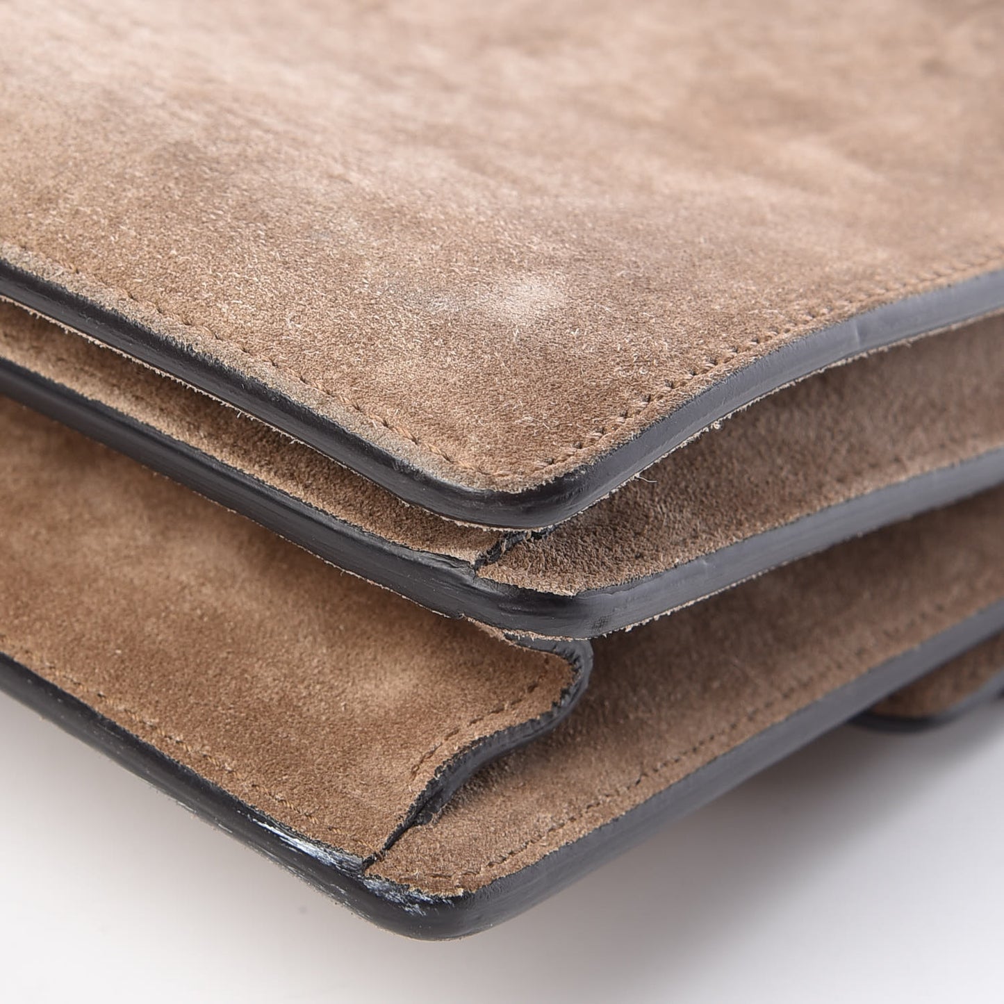 Suede Small Dionysus Shoulder Bag Taupe