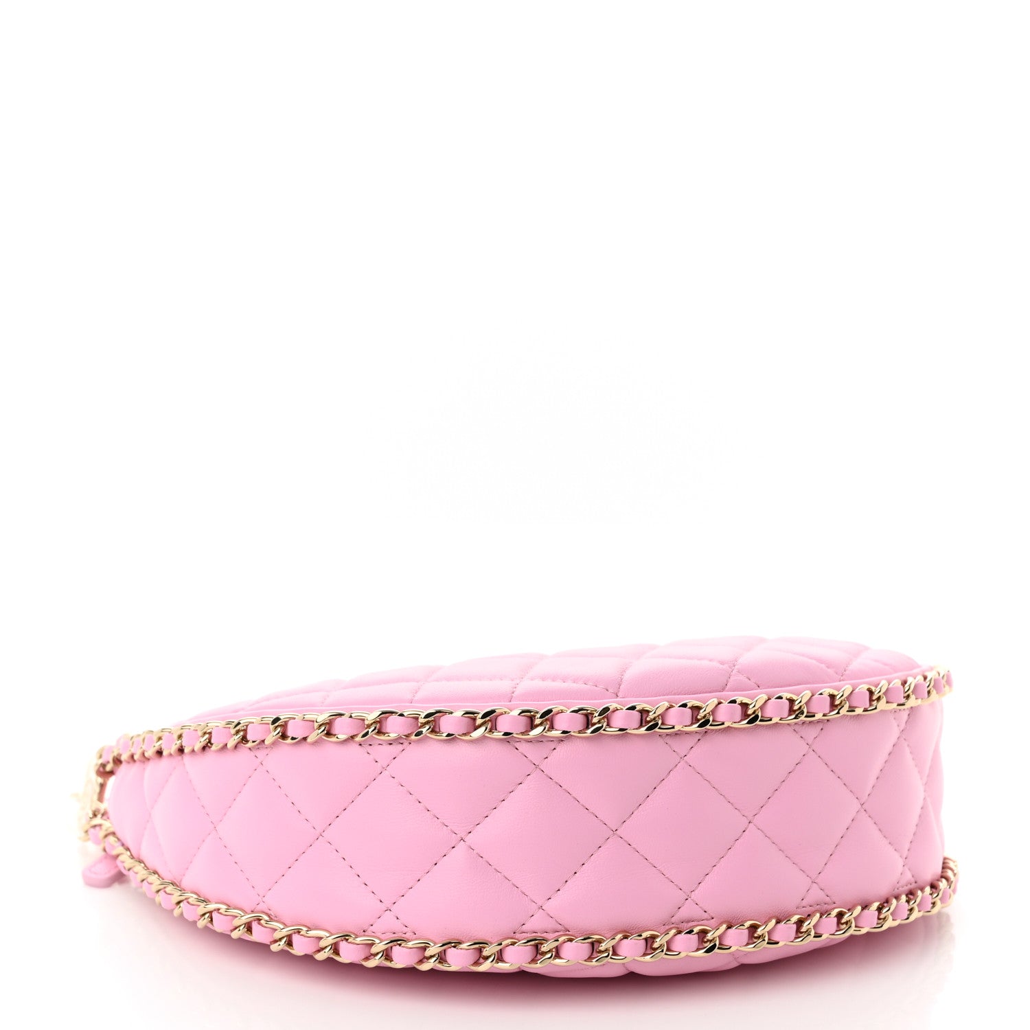 Chanel Lambskin Quilted Small Hobo Bag Pink 4 of 11