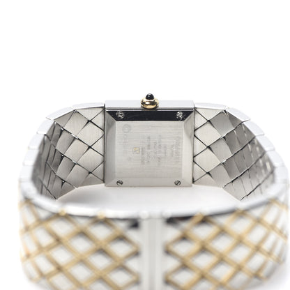 Chanel Stainless Steel 19mm Quilted Matelasse Quartz Watch Black Gold 5 of 6