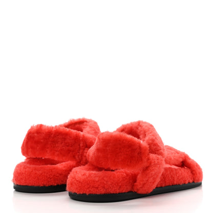 Fendi Shearling FF Fendi Feel Sandals 38 Georgia Georgia Scuro 4 of 9