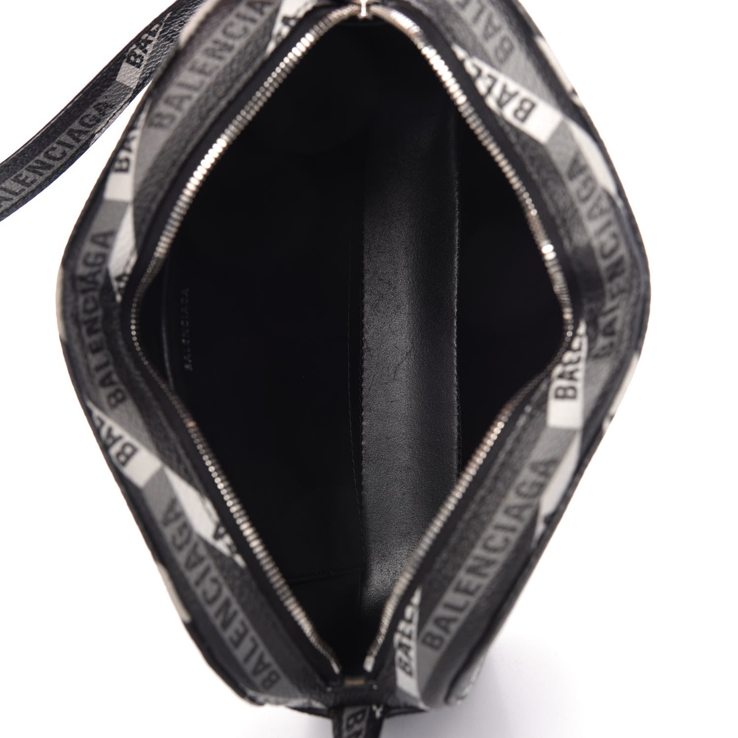 Balenciaga Coated Canvas Losange Monogram S Camera Bag Black Grey 5 of 10