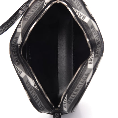 Balenciaga Coated Canvas Losange Monogram S Camera Bag Black Grey 5 of 10
