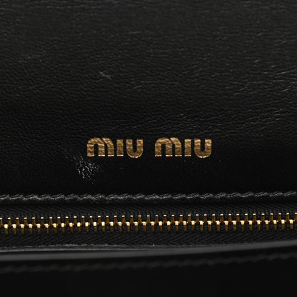 Miu Miu Pony Hair Leopard Print Confidential Logo Shoulder Bag 6 of 11