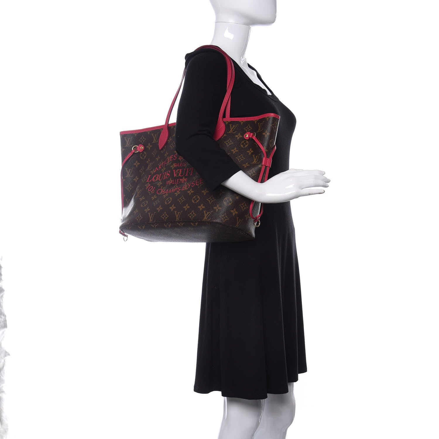 Louis Vuitton Monogram Articles de Voyage Ikat Neverfull MM Rose Indien 2 of 11