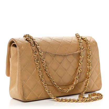 Chanel Lambskin Quilted Medium Double Flap Beige 3 of 14